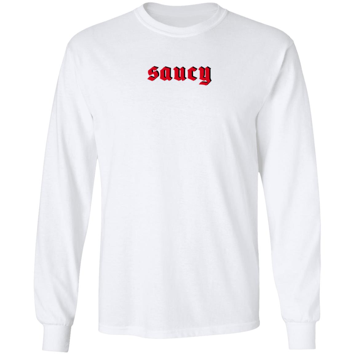 Megan Thee Stallion x Popeyes Merch Saucy Unisex Long Sleeve Shirt Megan Thee Stallion x Popeyes Merch Saucy Unisex Long Sleeve Shirt