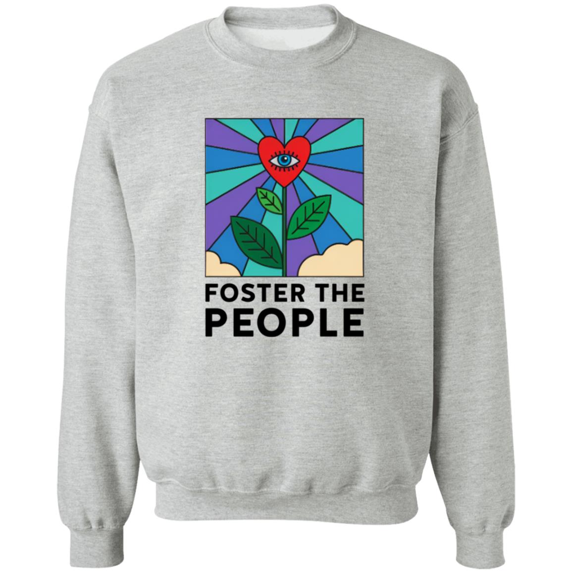 Foster The People Merch Flower Crewneck Foster The People Sweatshirt Foster The People Merch Flower Crewneck Foster The People Sweatshirt