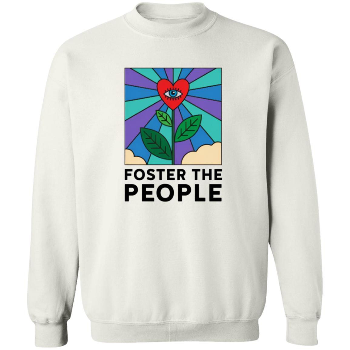 Foster The People Merch Flower Crewneck Foster The People Sweatshirt Foster The People Merch Flower Crewneck Foster The People Sweatshirt